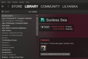 Sunless Sea Played Time